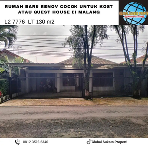 rumah bagus potensial untuk guest house di kota Malang