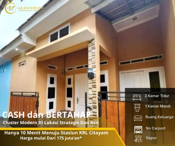 Rumah minimalis 100 jutaan 2 kamar harga murah siap huni akses mobil