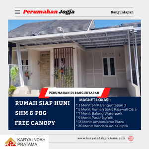 RUMAH MURAH JOGJA DALAM PERUMAHAN 1 LANTAI, BISA KPR DP RINGAN