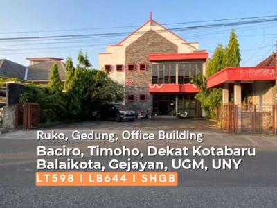 Gedung, Ruko, Office Building Kodya Baciro Timoho Dekat Balaikota