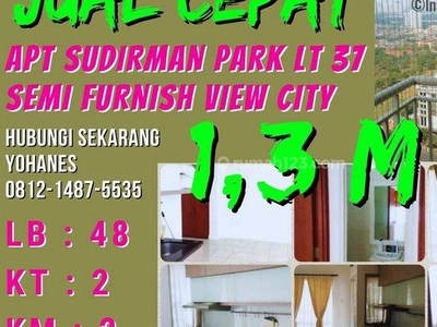 Apartement Sudirman Park 2br Semi Furnish View City