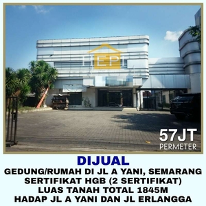 Dijual Gedung di Jl A Yani Semarang.