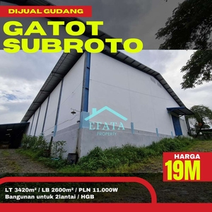 Dijual Gudang KIC Gatot Subroto.