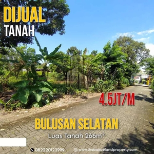 DIJUAL LAHAN 266m2 COCOK UNTUK KOS/ RUMAH DKT UNDIP TEMBALANG