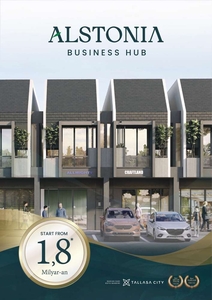 DIJUAL Ruko Alstonia Business Hub Terbaru di Poros Jalan Tallasa City