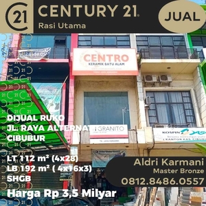 Dijual Ruko di Jalan Alternatif Cibubur