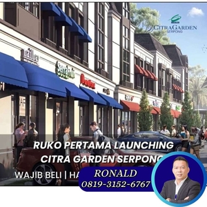 Dijual Ruko La Vallee Boulevard - Citra Garden Serpong