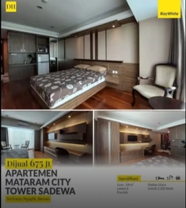 Dijual Unit Apartemen Mataram City Tower Sadewa
