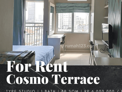 Disewakan Apartemen Cosmo Terrace Tipe Studio Full Furnished