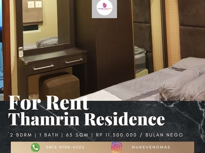 Disewakan Apartement Thamrin Residence 2 BR Furnished Bagus Tower B