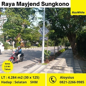 Disewakan Kavling di Jalan Raya Mayjend Sungkono Surabaya