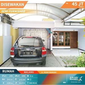 Disewakan Rumah Di Buah Buahan Kota Malang