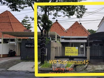 Disewakan Rumah Usaha di Jl Wr Supratman Kawasan Raya Darmo Surabaya