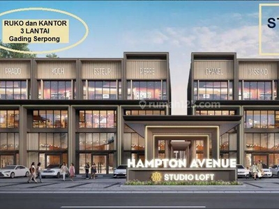 Hampton Studio Loft, 3 Lantai, Boulevard Gading Serpong, Ramai