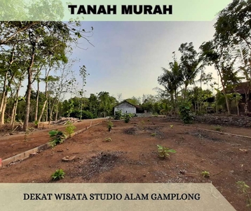 Jual Tanah 100m dari Jalan Utama di Sleman Depan Wisata Gamplong