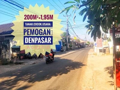 Jual Tanah cocok usaha tepi jalan Pemogan Denpasar Selatan Bali