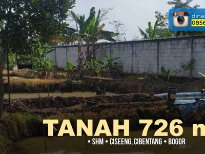 Jual Tanah Lahan 726 m2 Ciseeng Cibentang Parung Bogor