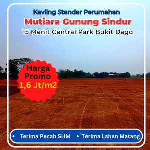 Kavling Area Gunung Sindur Dekat Central Park Bukit Dago, Terima SHM