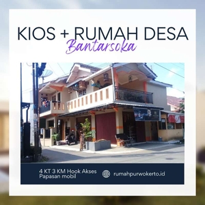 Kios dan Rumah Desa Hook Bantarsoka, Dekat Stasiun purwokerto