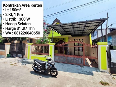 Kontrakan Area Kerten Solo Kota, Dekat Alila, Solo Square