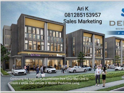 Ruko DELREY BIZ TOWN bsd city 6x15 double facade 4man super strategis