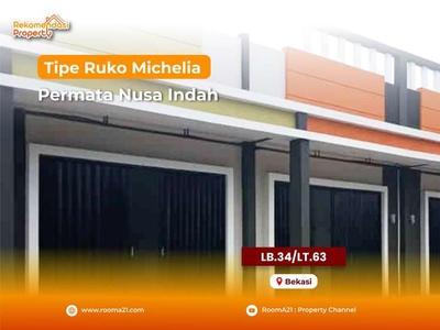 Ruko di Cibitung, Permata Nusa Indah Michelia, Bekasi