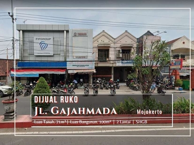 Ruko Eks Bank strategis, di Jalan Gajahmada, Mojokerto.