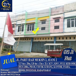 Ruko Strategis Jl. Parit Haji Muksin 2, Ayani 2, Pontianak