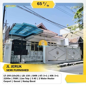 RUMAH JALAN JERUK SEMARANG TIMUR