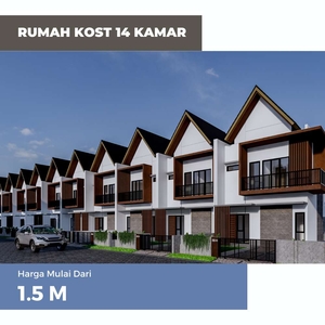 Rumah Kost Premium 14 Kamar Dekat Kampus Brawijaya Joyo Grand Malang