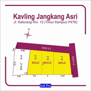 Sisa 1 Kapling, tanah Murah Dekat Jl Besi Jangkang, kaliurang km 12