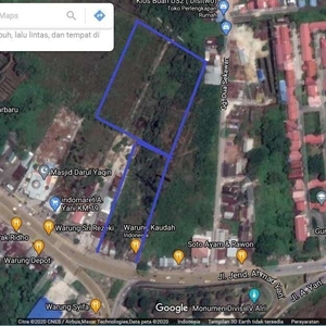 Strategis & murah Tanah commercial di A. Yani Banjarmasin
