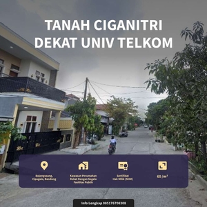 Tanah Ciganitri Bandung Dekat Universitas Telkom Buah Batu SHM