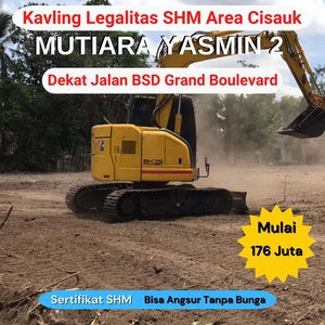 Tanah Cisauk Mulai 1Jt-an Dekat Jalan BSD Grand Boulevard, Terima SHM