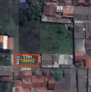 Tanah hook msk gang blakang mall ubertos/RSUD ujungberung kota Bandung