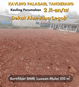 Tanah Kavling Mulai 2 Jt-an Dekat Alun-alun Legok Terima Pecah SHM