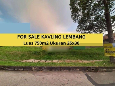Tanah Kavling ukuran 750 m2 di Lembang, Bandung