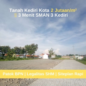 Tanah Kediri 2 Jt-an/m² 3 Menit Ke RS Baptis SHM