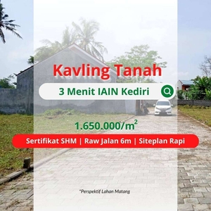 Tanah Kediri 3 Menit Ke UNISKA Kediri 100jt-an