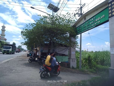 Tanah sawah pinggir jalan bypass Mojokerto - Surabaya