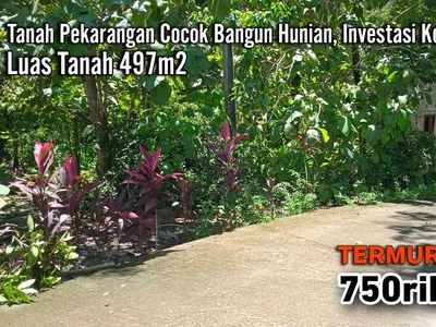 Tanah Wates Kota; Cocok Bangun Kost; 5 Menit Kampus UAD Wates, Kulon P