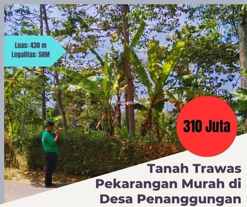 Dijual Tanah Trawas Pekarangan Murah di Desa Penanggungan LT430 SHM - Mojokerto