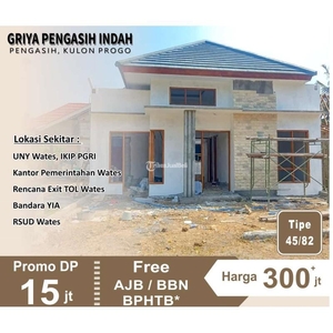 Promo Dijual Rumah Baru Tipe 38/82 300 Jutaan Dekat Kampus Uny Wates - Kulon Progo