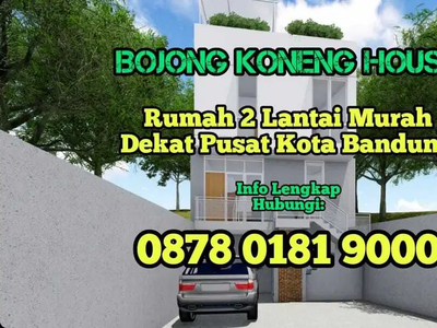 Rumah Baru 2 Lantai Murah Strategis Dekat Pusat Kota Bandung