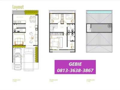 Rumah Baru 2 lantai Permata Vania Bintaro Desain Minimalis GB-11713