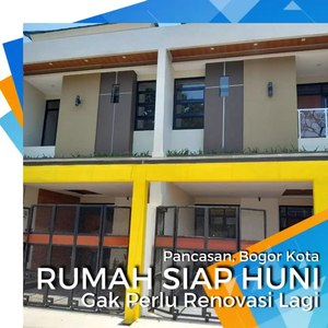 Rumah Ready stok 2 lantai di Pancasan Kota Bogor dekat stasiun Bogor