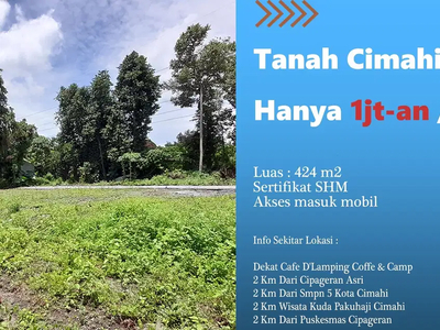 Tanah Pinggir Jalan Area Cimahi Cipageran SHM