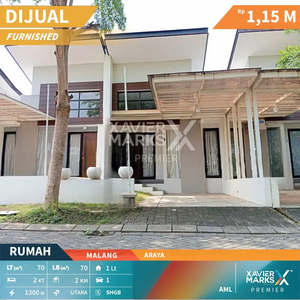 Termurah Dijual Rumah Full Furnish di Araya Malang Dekat Binus