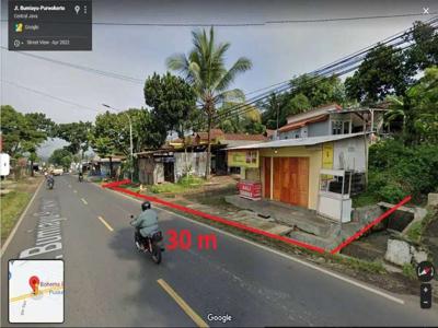 tanah usaha pinggir jalan rumah parkir bis Tegal Bumiayu Purwokerto