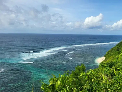 Cliffside Land with Unblocked Ocean View for Sale in Ungasan